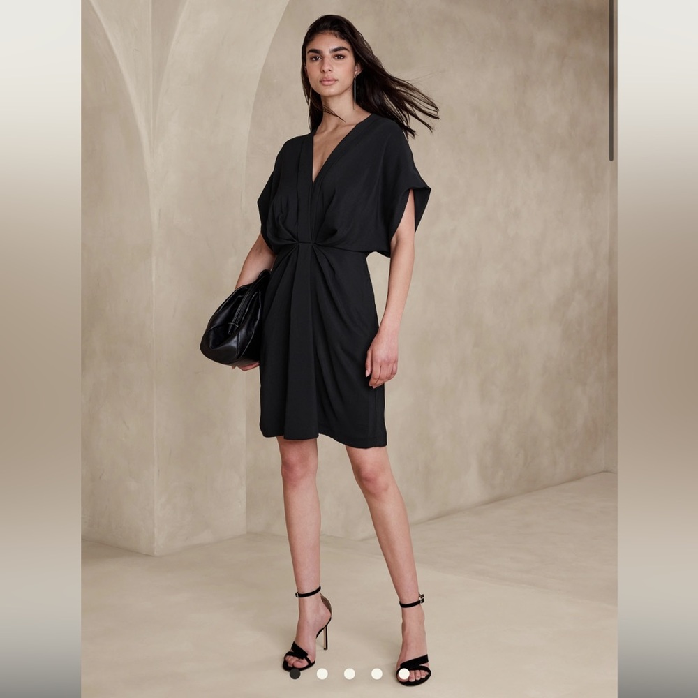 Banana Republic Mari Draped Crepe Dress